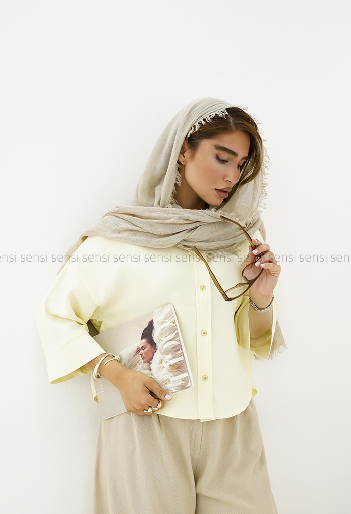 شومیز سیلک پشت پیله کد1006009